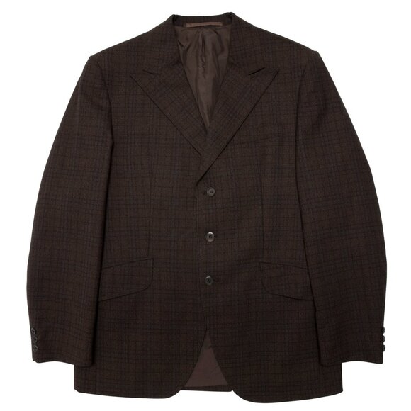 K.P. Ruuskanen (Finland) 70s, Barker, Woolmark, Windowpane Check - Picture 1 of 11